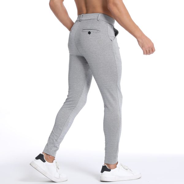 Men's high elasticity small leg pants - Image 3