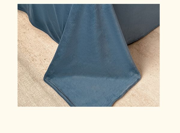 Coral flannel flannel and velvet duvet cover (single piece duvet cover) - Image 3