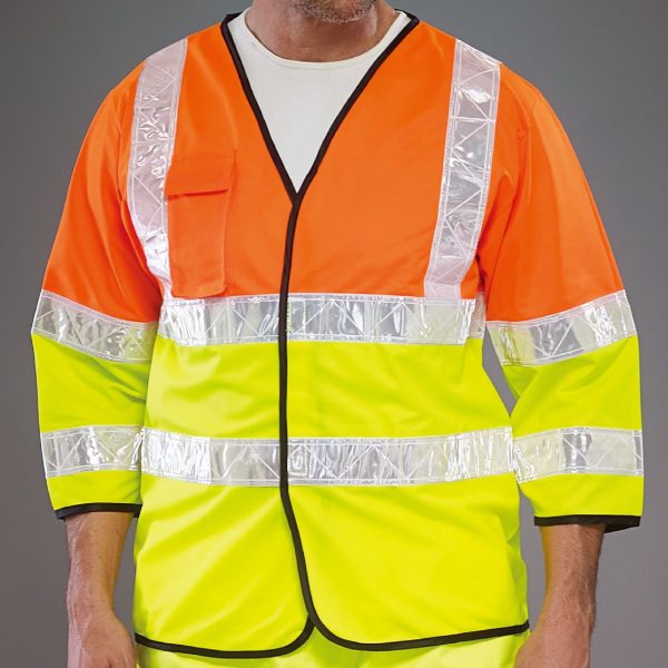 Reflective vest with lattice band and long sleeved reflective vest - Image 3