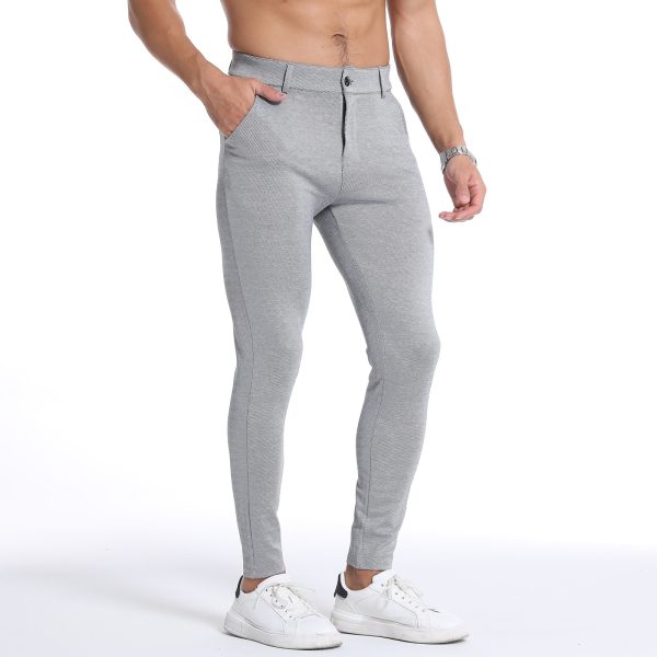 Men's high elasticity small leg pants - Image 2