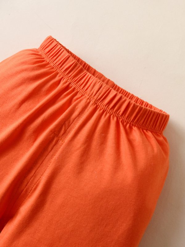 Girls' round neck short sleeved T-shirt shorts set - Image 4