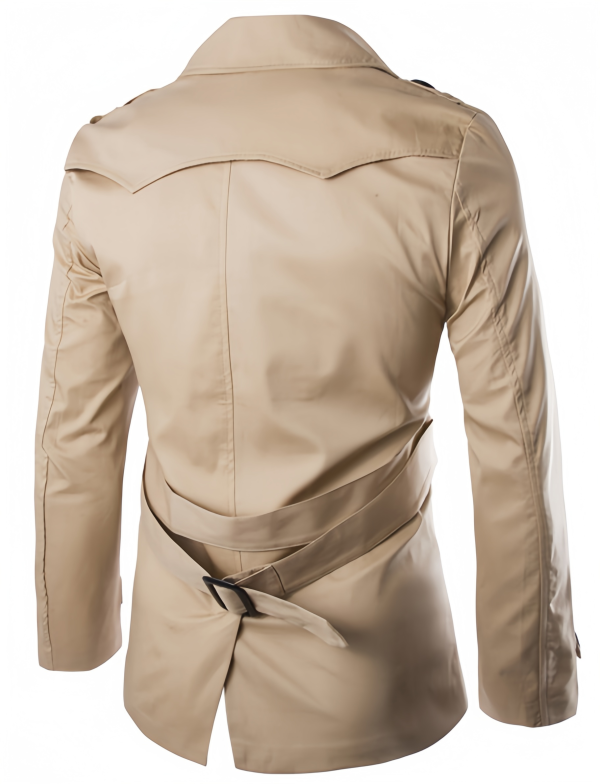 Men's plus size trench coat jacket - Image 2