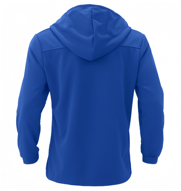 Woolen windbreaker hooded casual solid color jacket - Image 2